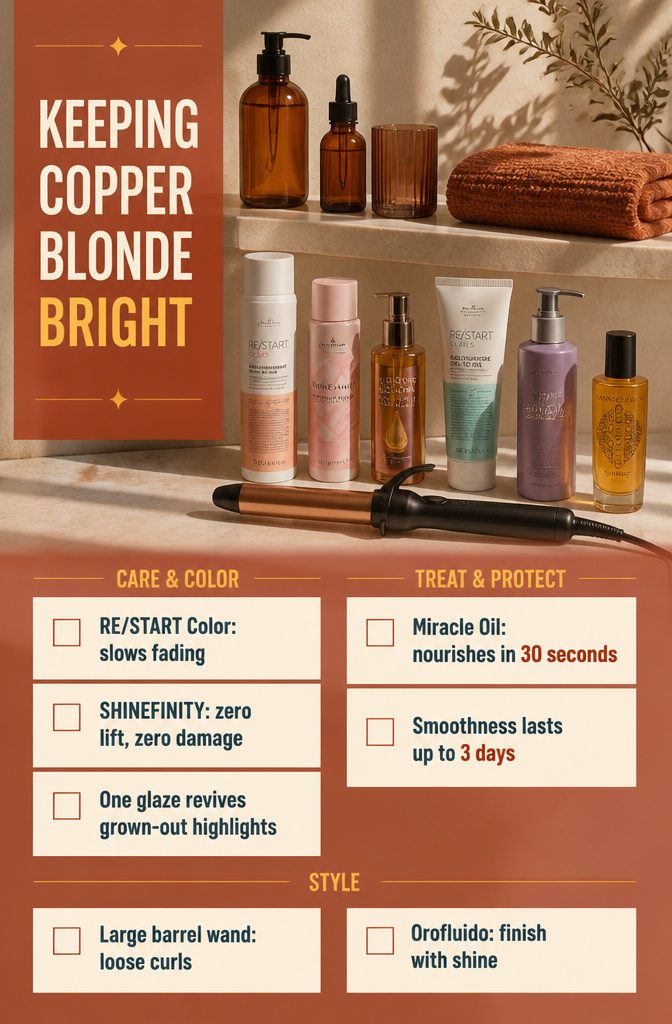Keeping Copper Blonde Bright information graphic